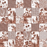 Nippon Cheater Quilt Terracota Rust Brown papiers peint