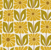 groovy flower tiles - earthy tapet