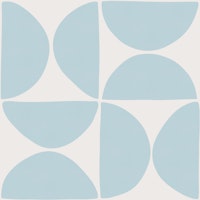 Retro Scandi Geometric Shapes - Soft Blue ταπετσαρία