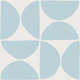 Retro Scandi Geometric Shapes - Soft Blue