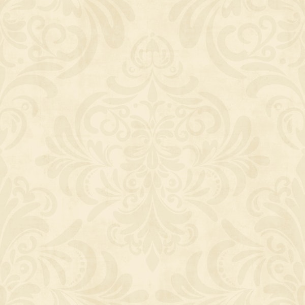 Damask Vintage yellow crem Soft 2