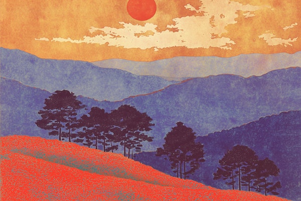 Sunset Over Mountain Serenity