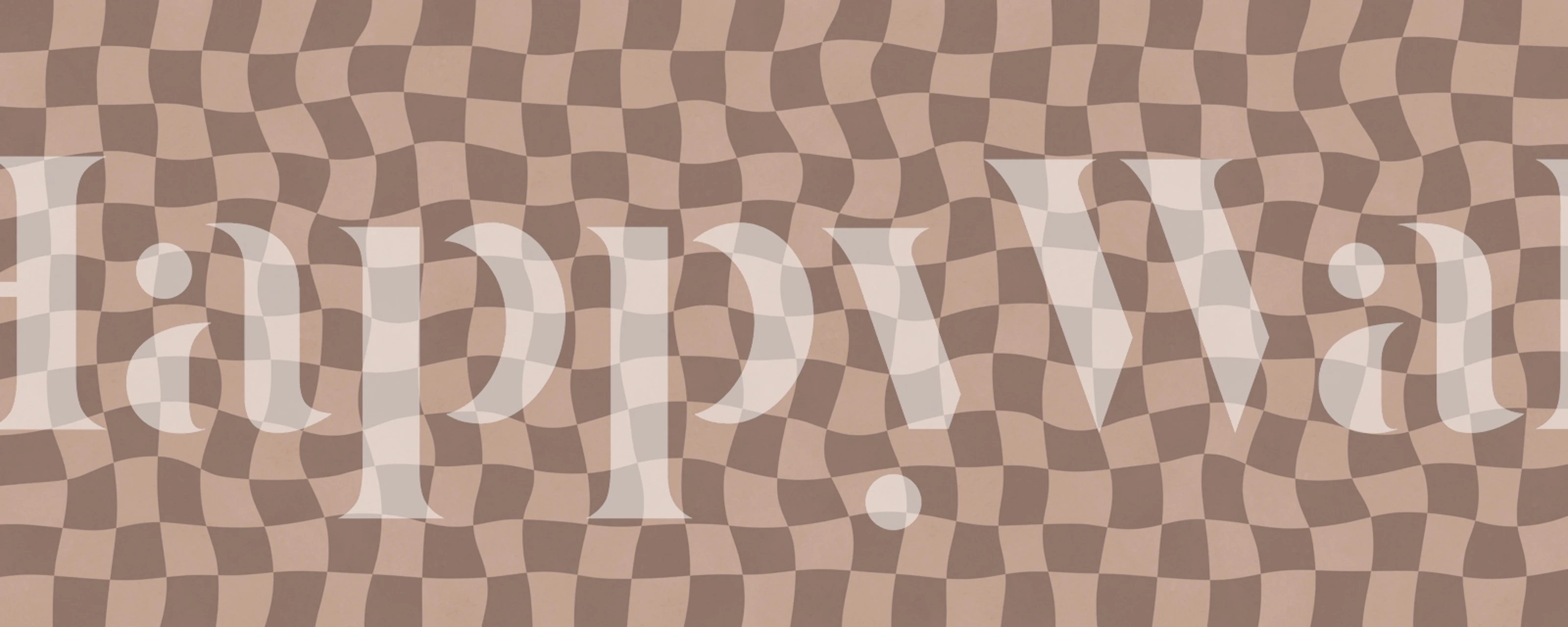 Papel tapiz Warm Tones Optical Waves en la habitación