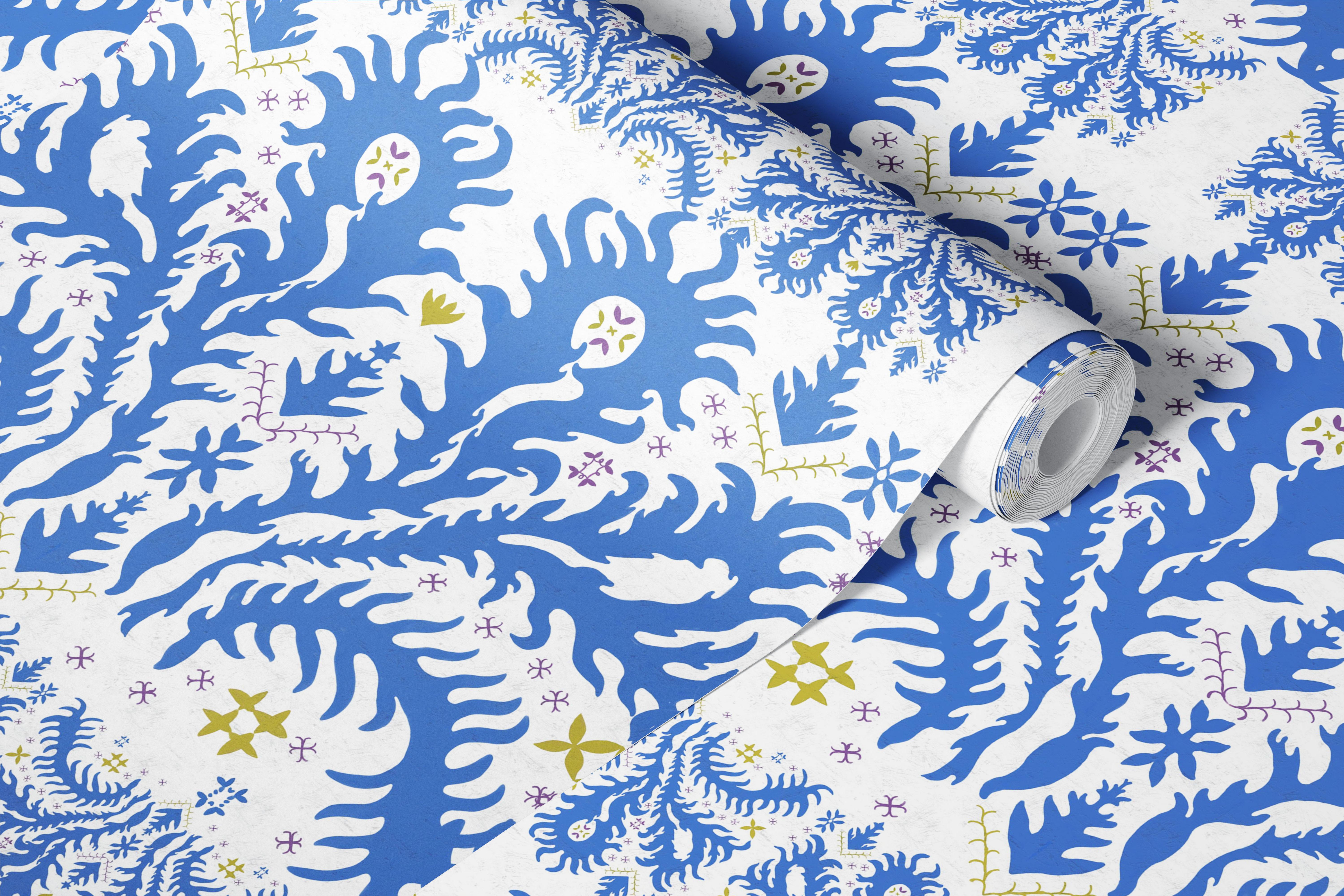 Ethnic Eastern European In Blue tapetti huoneessa