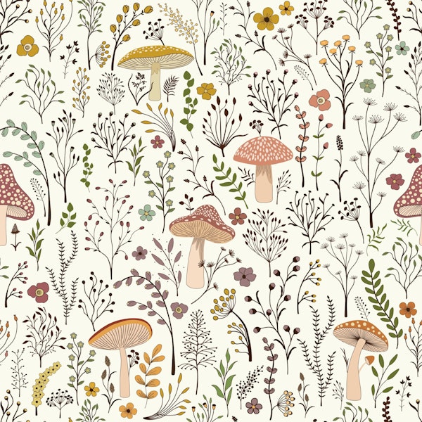 Fungi and Flower Arrangement