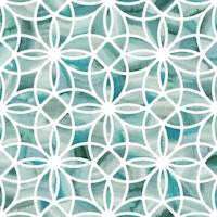 Mineral Mosaic Tesserae in Jade Green Large wallpaper