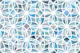 Mineral Mosaic Tesserae in Opalescent Blue