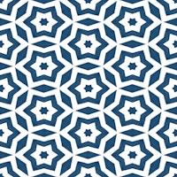 Azure Star Motif papel pintado