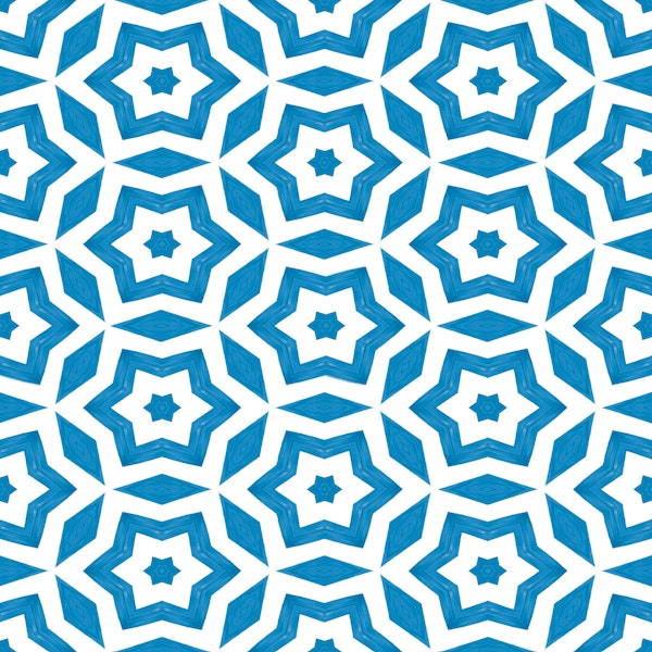 Light Azure Star Motif