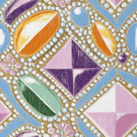 Funky Gemstone Dream Art Warm tapet