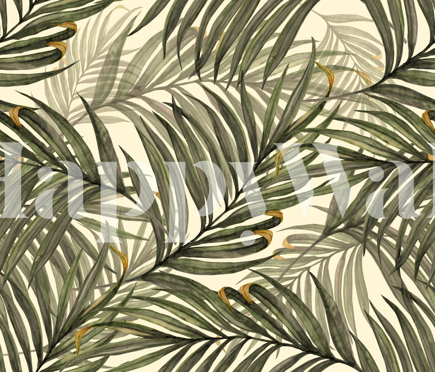 Palm Leaves02 Jumbo wallpaper in a room