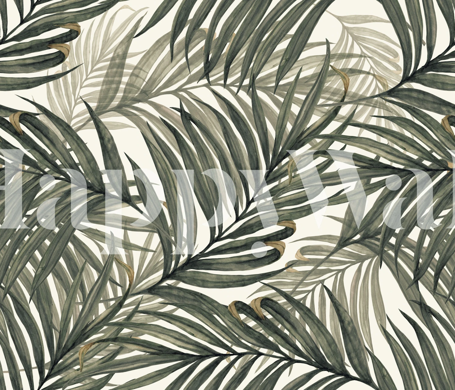 Palm Leaves04 Jumbo wallpaper in a room