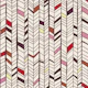 hand drawn herringbone plum red