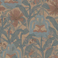 Ornamental Boho Garden Earthy Tones tapet