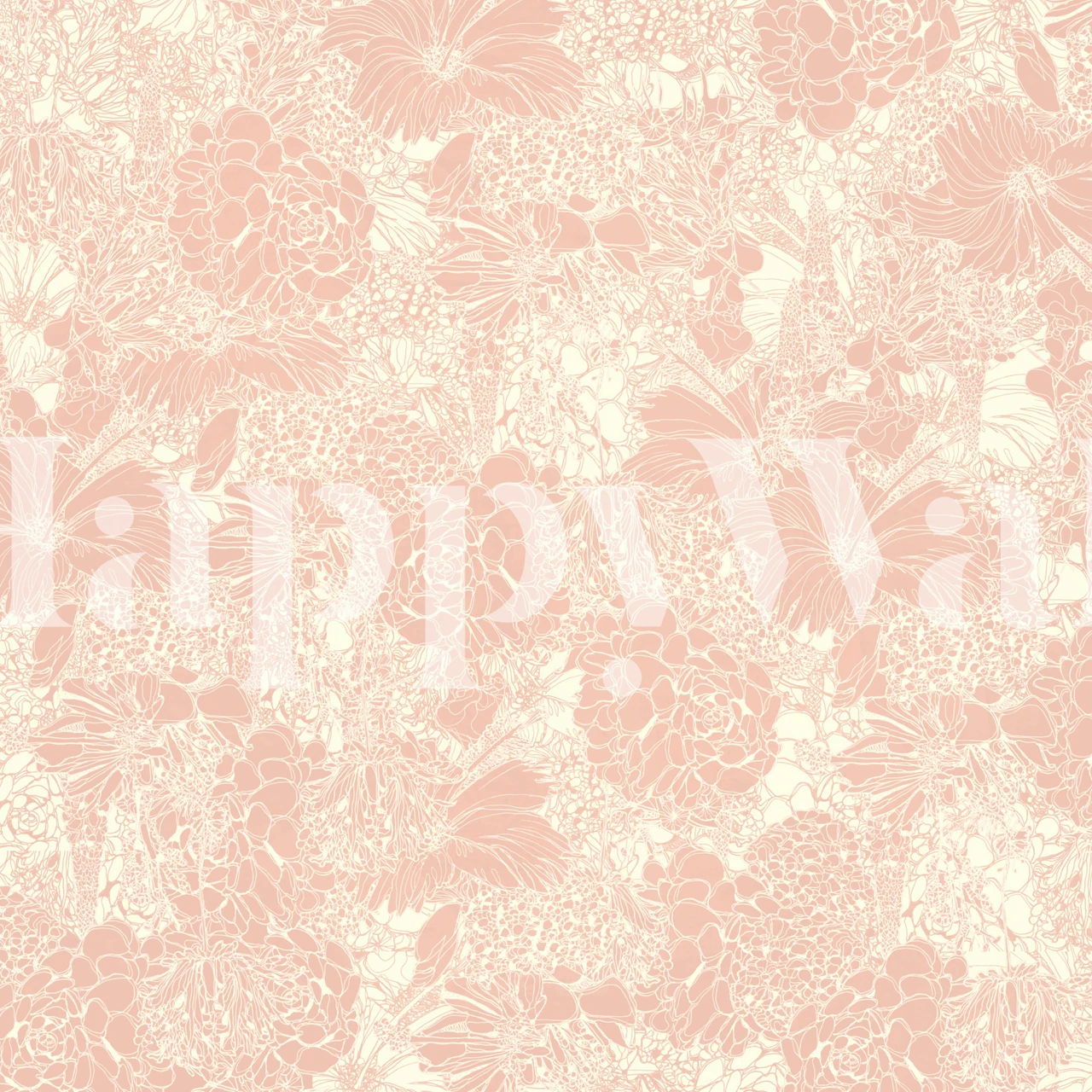 Delicate Blossom Vibe wallpaper in a room