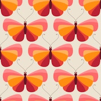 Pink Yellow Butterfly Dreams tapeta