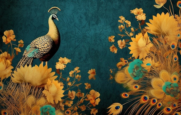 Elegant Peacock Artwork