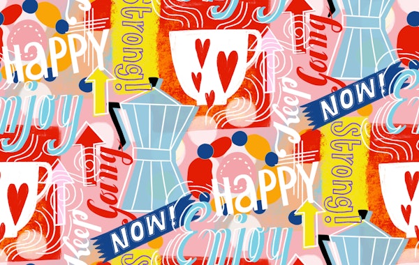 Pop art strong coffee