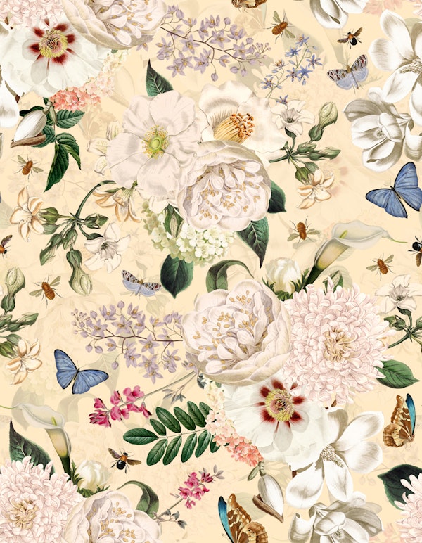 Opulent Summer Peony Pattern Garden