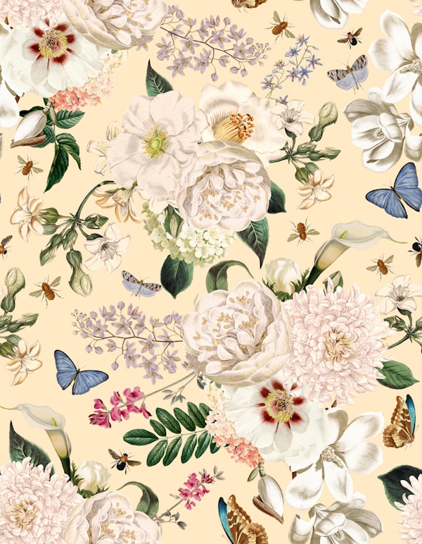 Opulent Summer Peony Pattern Garden 1