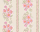 Spring folk floral stripe pink