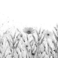 Black and white Magical Dream Meadow sparkled wallpaper