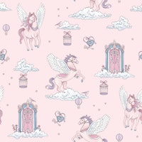 Cloud Kingdom - peach papel de parede