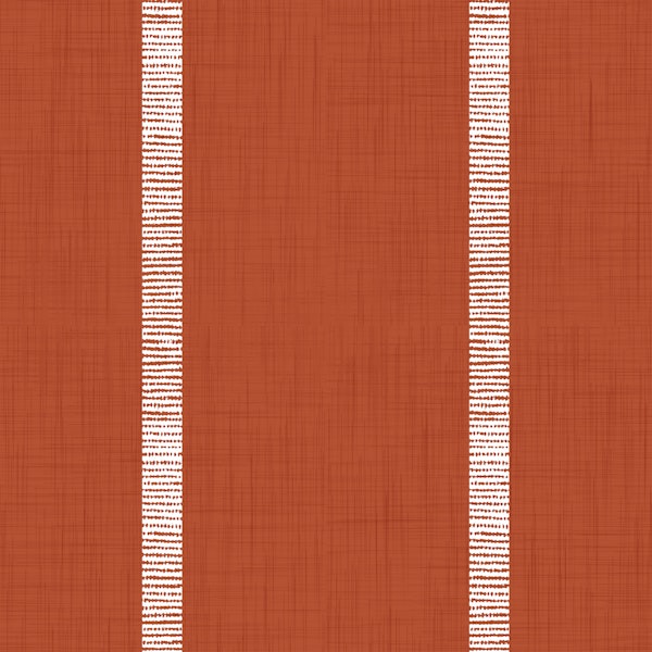 Modern Boho Serenity Stripes Terracotta