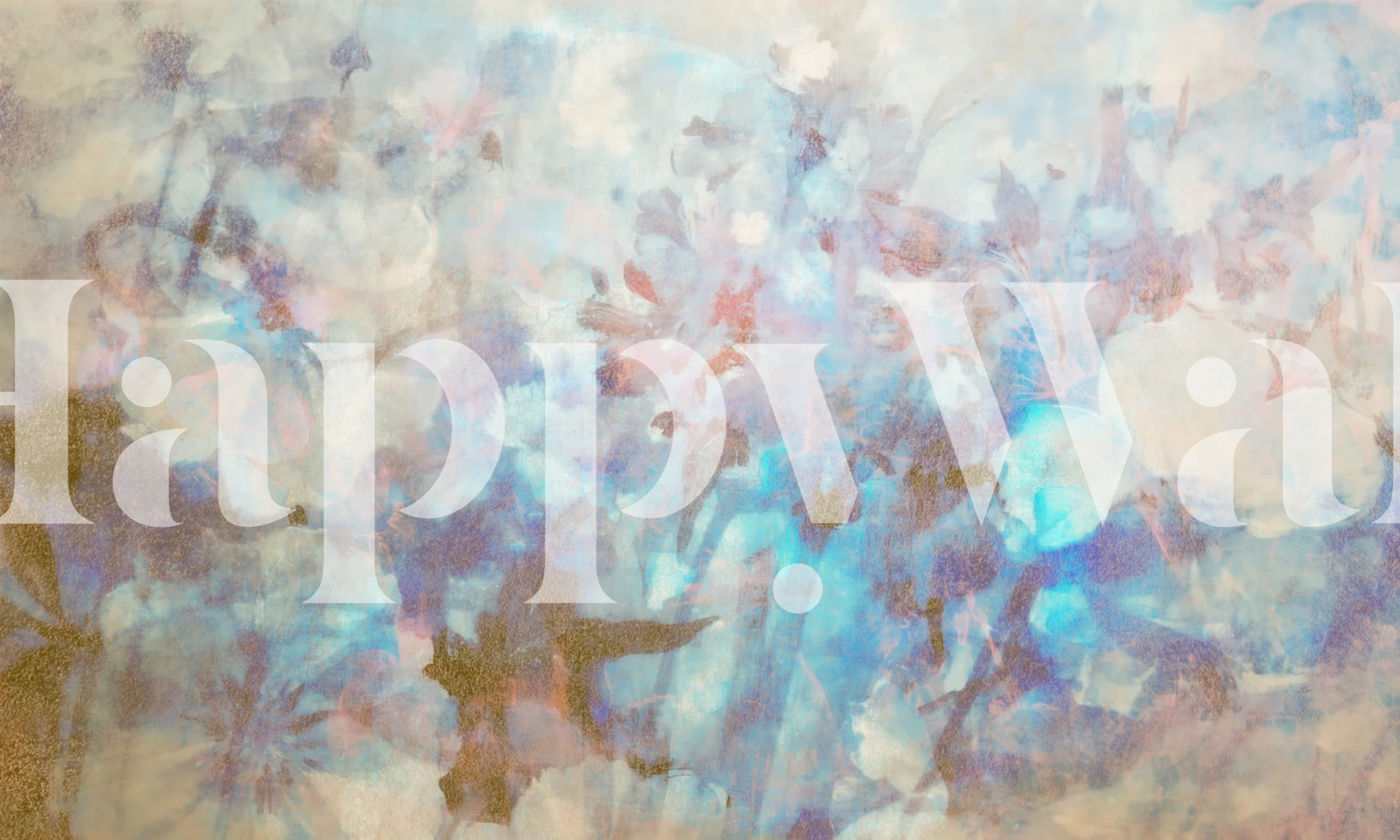 Mystical Garden Serenity Tapete in einem Raum