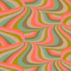 Marble Swirl Retro Groovy Stripes Pink Coral