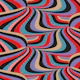 Marble Swirl Retro Groovy Stripes Red Purple