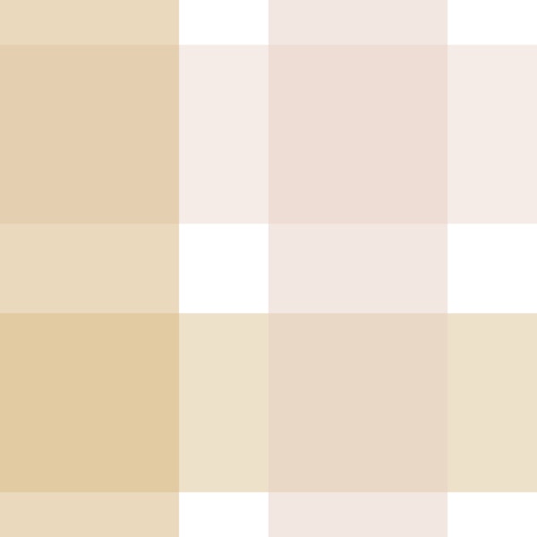 Rustic Plaid Soft Mustard And Powder Rose