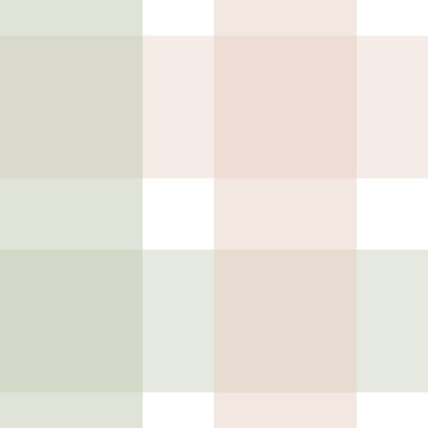 Rustic Plaid Sage Green and Powder Rose