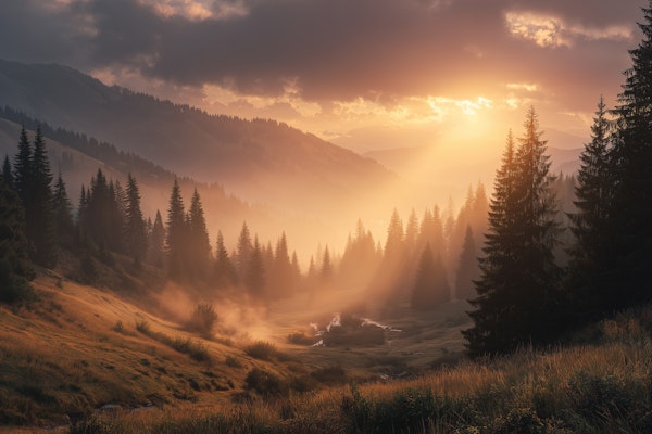 Morning Light Forest