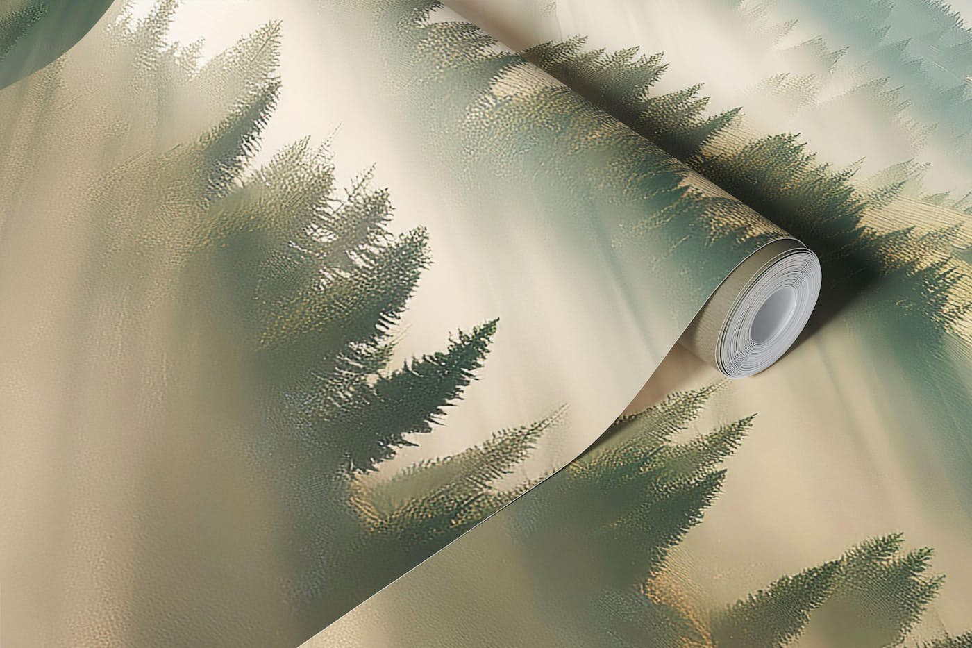 Morning Light in Woods wallpaper roll