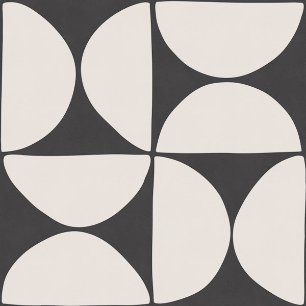 Retro Bauhaus Geometric - Bold Black & White