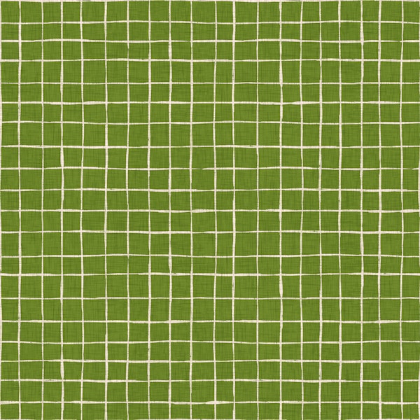 Organic Check Design green