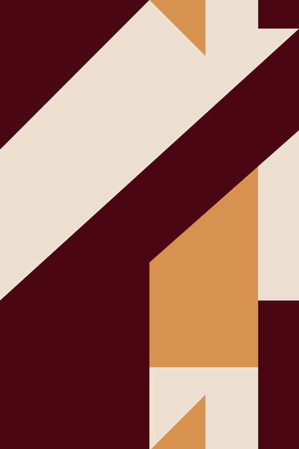 Burgundy Geo Stripes