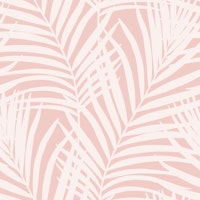 Coastal Palm Leaves - Soft Pink 1 ταπετσαρία