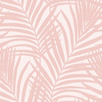 Coastal Palm Leaves - Soft Pink 2 papel de parede