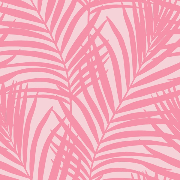 Coastal Palm Leaves - Pinks 1