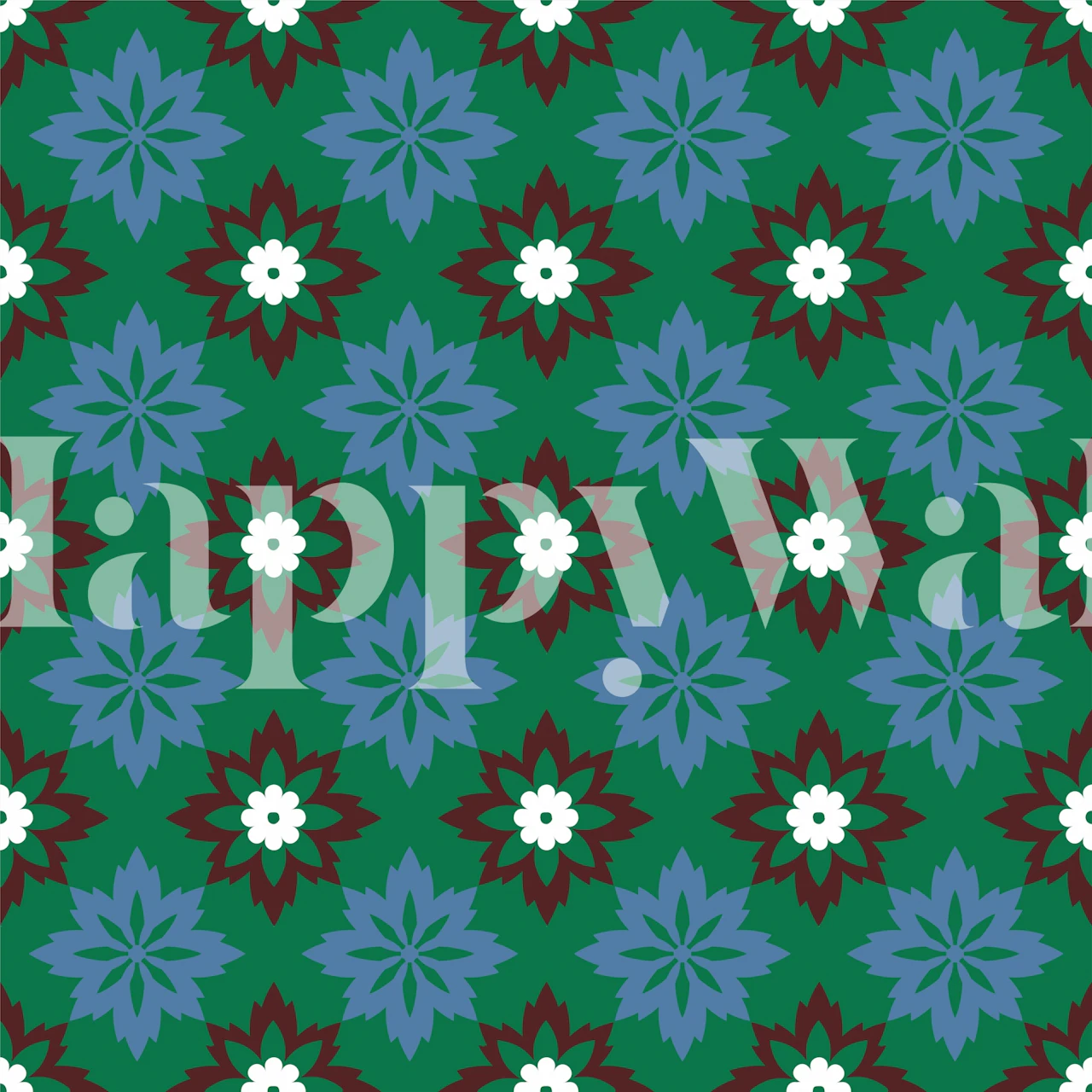 Design de papier peint Emerald Garden Symphony