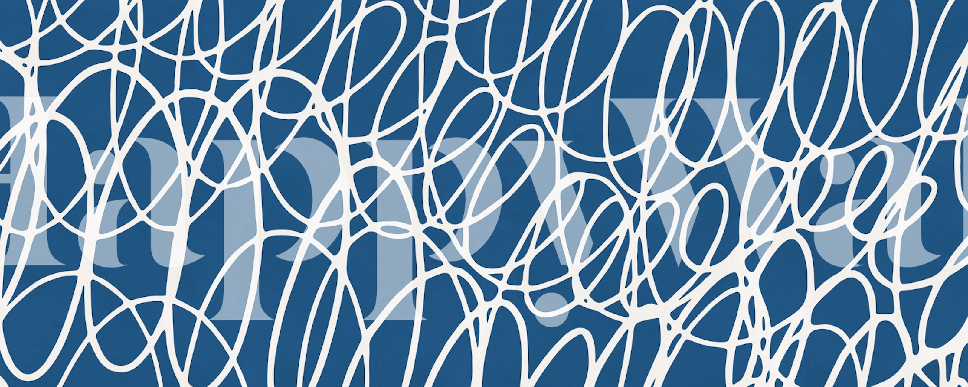 Papier peint Blue Abstract Web Design dans une pièce