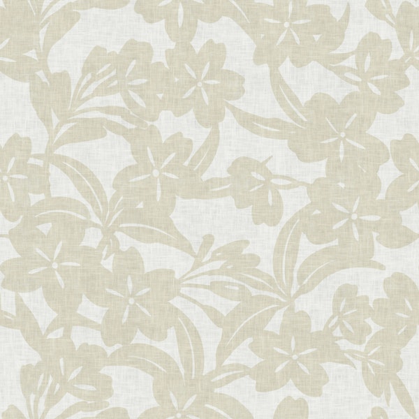 Japandi Floral - Warm Beige