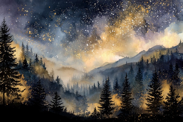 Starlit Forest Dreamscape