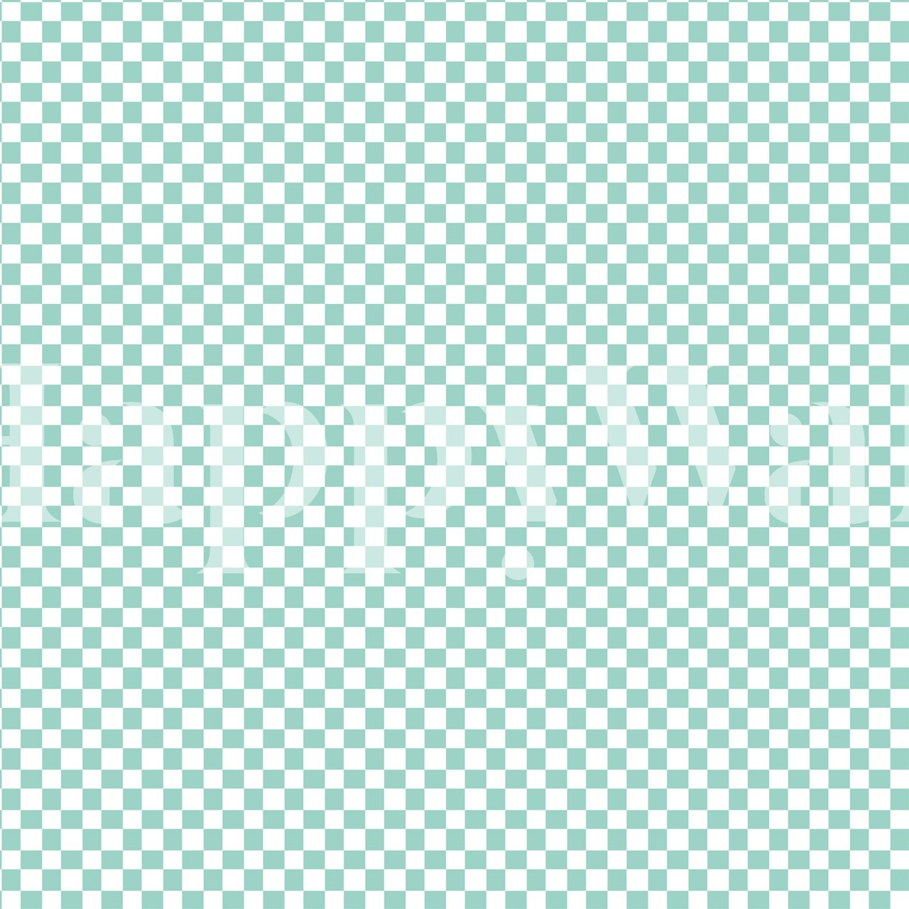 Teal and white checkered pattern wallpaper