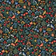 Medieval Floral Tapestry - black - small