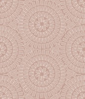 Boho Lines Circles Tribal Shapes Soft Pink tapetit
