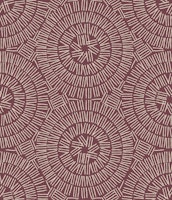 Boho Lines Circles Tribal Shapes Burgundy tapetit