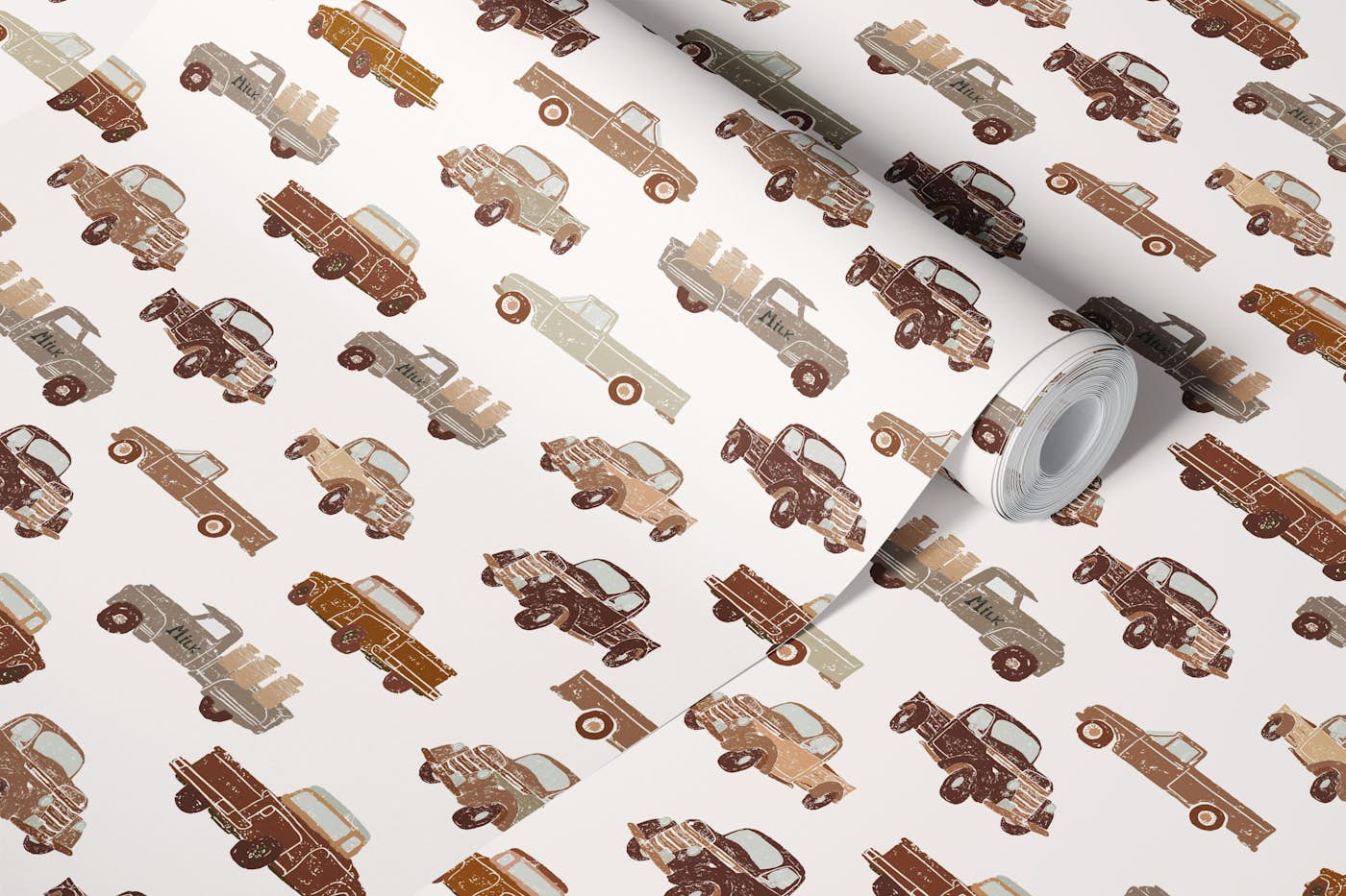 Vintage Pickup Trucks wallpaper roll